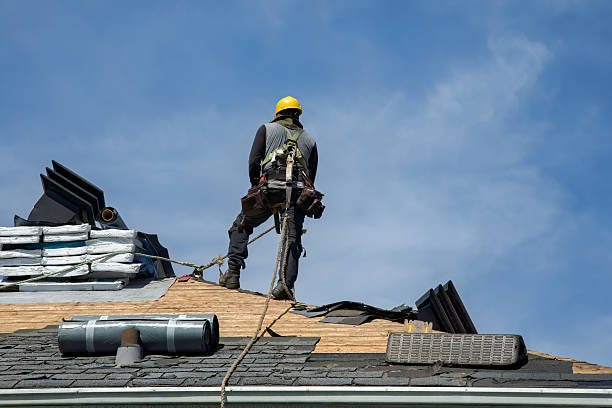 Professional Roofing technician working in Bethel, WA